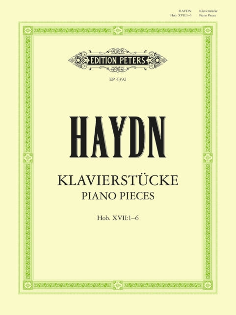 Book cover of: Piano Pieces Hob.XVII/1-6