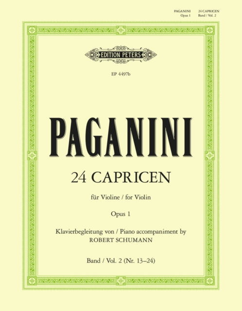 24 Caprices with Piano accompaniment, Vol.2