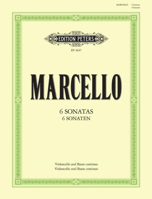 Book cover of: 6 Sonatas for Cello and Continuo