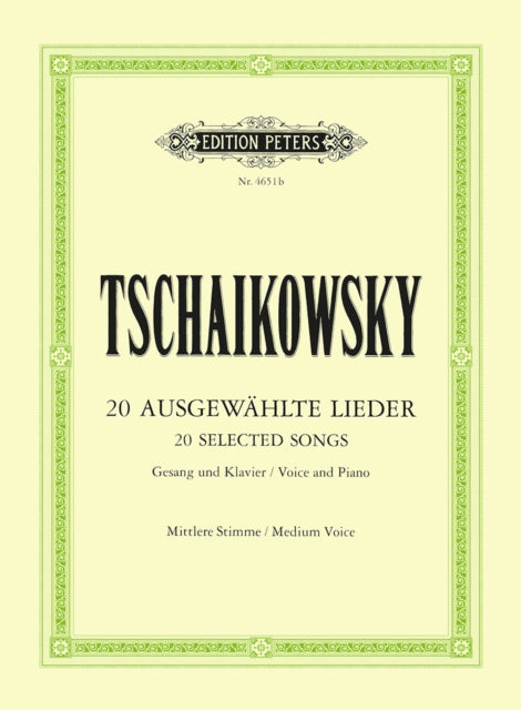 Book cover of: 20 Lieder