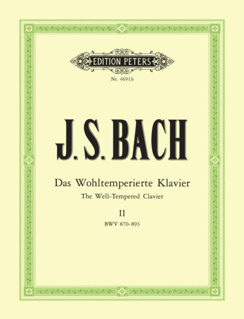Book cover of: Well-Tempered Clavier Vol. 2