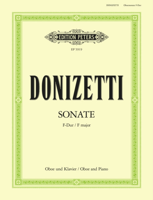 Book cover of: Oboe Sonata in F (Concertino)