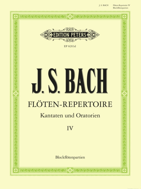 Book cover of: Flute Repertoire (Vol. IV) (Recorder Parts)