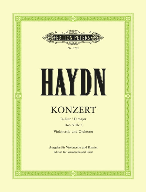 Book cover of: Concerto in D Hob.VIIb/2