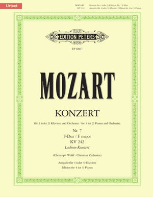 Concerto No. 7 in F for 3 Pianos K242