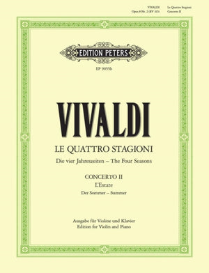 Violin Concerto in G minor Op. 8 No. 2 Summer (Edition for Violin and Piano)