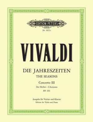 The Four Seasons Op.8 No. 3 in F 'Autumn'