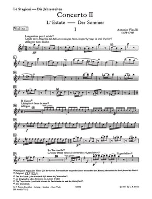 The Four Seasons, Concerti Op. 8; No. 2 in G minor RV315 Summer (Violin 1 Part)