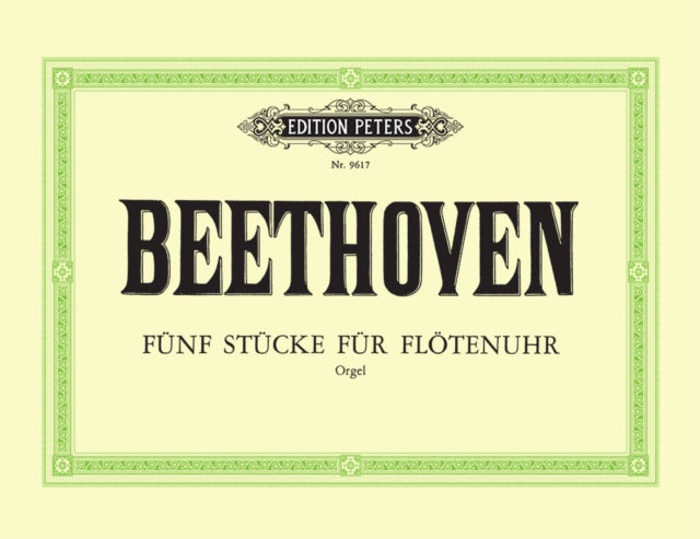 Book cover of: Five Pieces for Flute Clock WoO 33