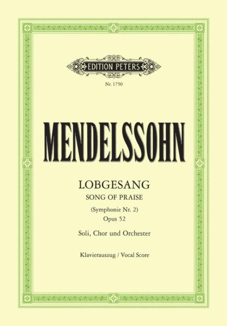Book cover of: Lobgesang (Song of Praise) (Symphony No. 2) Op.52