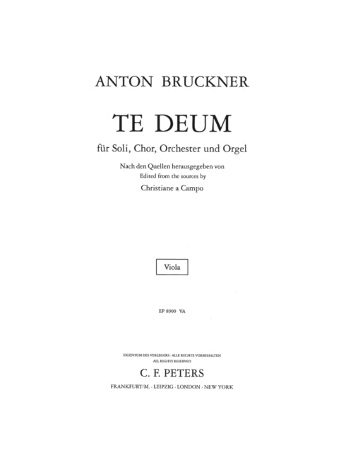 Te Deum Viola Part
