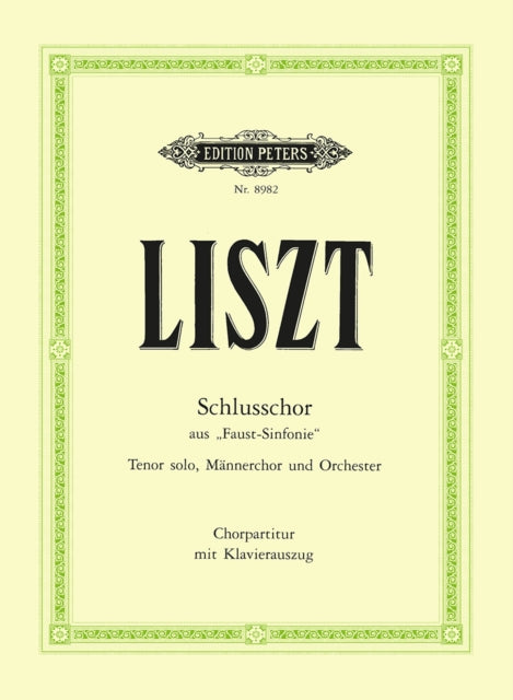 Book cover of: Schlusschor from Faust Symphony