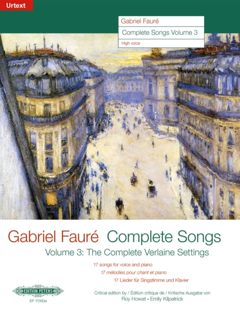 Book cover of: Complete Songs Volume 3: The Complete Verlaine Settings