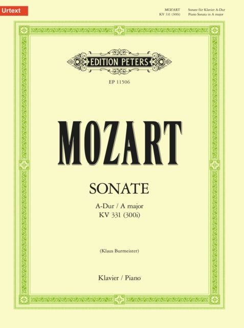 Piano Sonata A major K331 (300i)