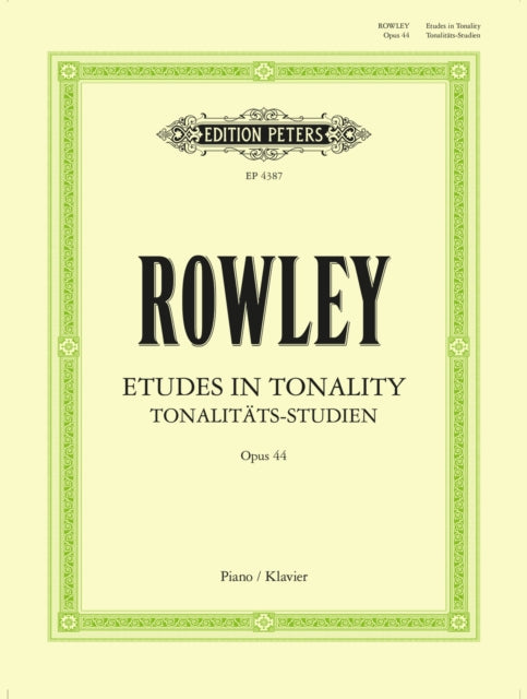 Book cover of: Studies in Tonality Op.44