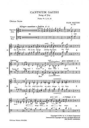 Canticum Gaudii (Song of Joy) Op.118
