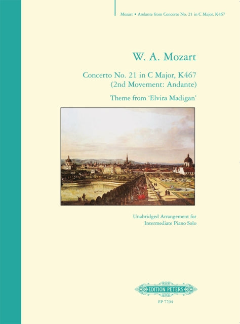 Book cover of: Concerto No. 21 in C Major, K467 (2nd Movement: Andante) Theme from 'Elvira Madigan'