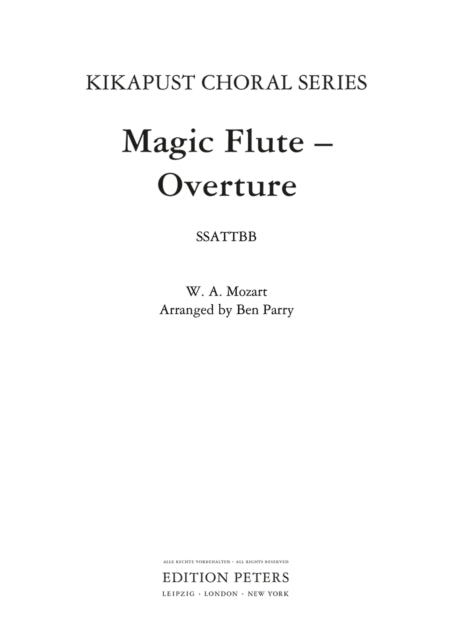 Book cover of: Magic Flute - Overture