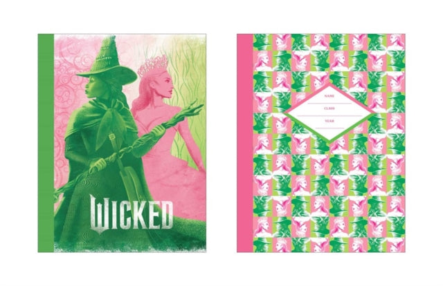 Wicked Pink & Green Composition Notebook Set (Set of 2) 9798337400259 Insight Insight Editions