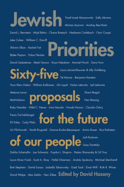 Book cover of: Jewish Priorities